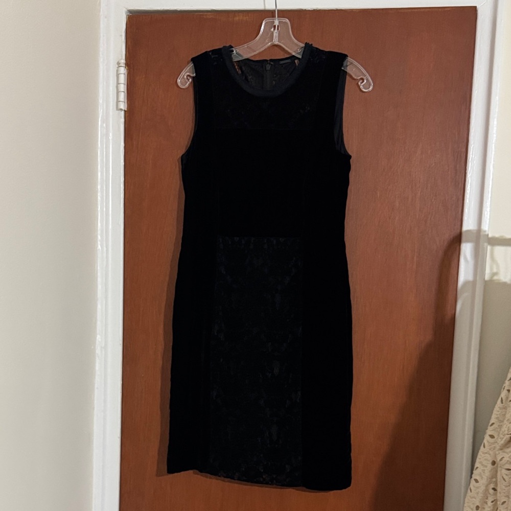 Elie Tahari Black Sleeveless Mini Dress